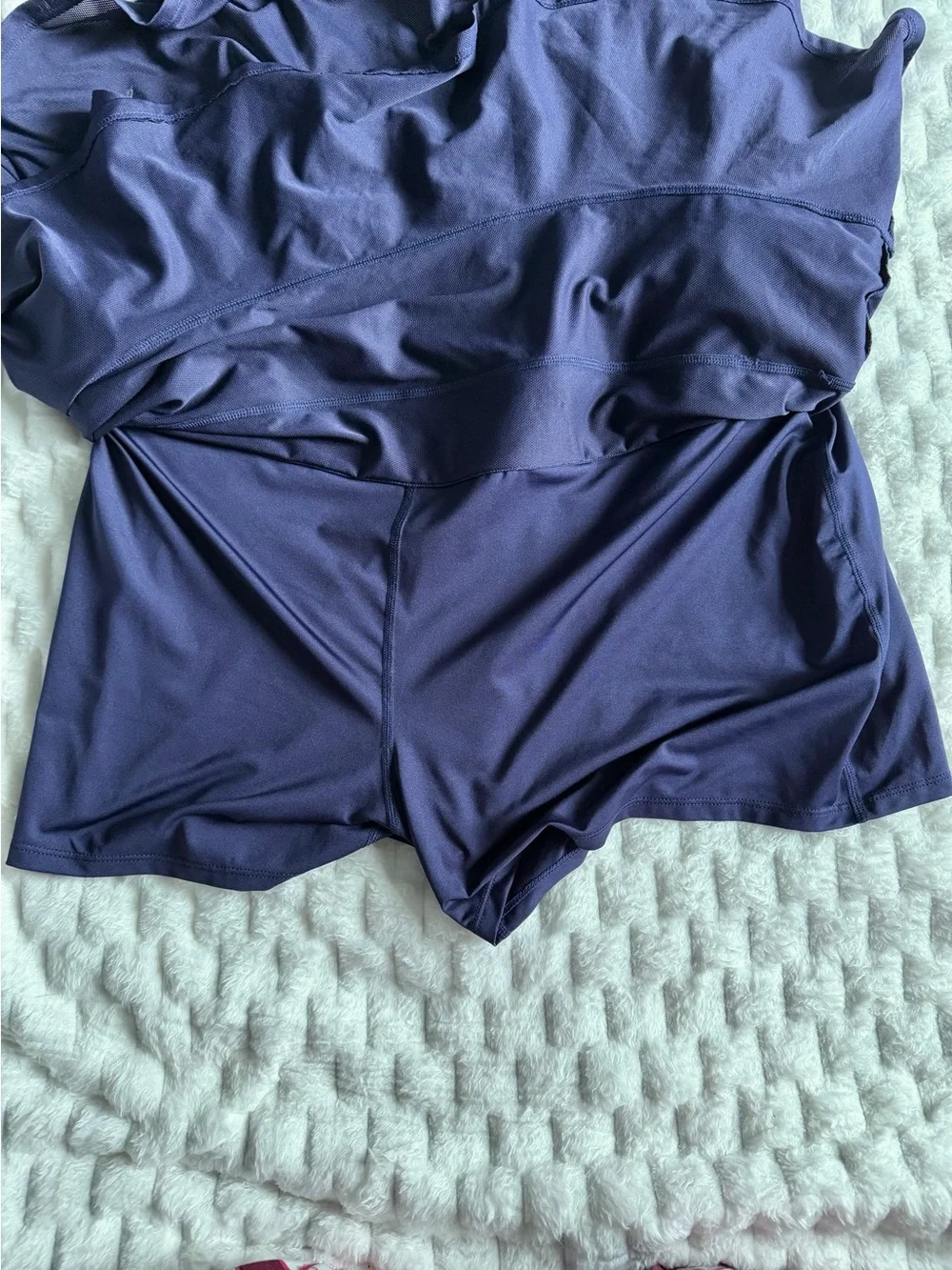 Lillie Green Navy Tiered Ruffle Skort Size 2X Tenniscore Athleisure